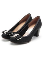 【vanitybeauty】ジュエリーリボンパンプス/ブラック