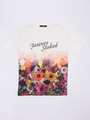 【メンズ】R　ハナガラグラデーションTシャツ/オフホワイト