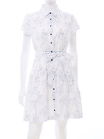 【美人百花4月号掲載】ドローナンシープリントワンピース/ピンク