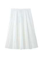 アコーディオンプリーツロングスカート/ホワイト(004)