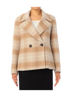 アスターチェックPコート/ブルー系(290)