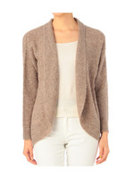 アルパカブークレニットカーディガン/ベージュ系(052)