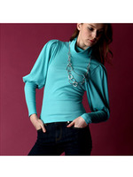 エティック　ドルマン　タートルネック　カットソー　プルオーバー/ミント