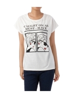 ガールプリントTシャツ/ホワイト(003)