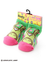 キャラソックス ロディフェイス /グリーン×ピンク