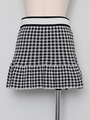 ギンガムチェックニットスカート/PINK