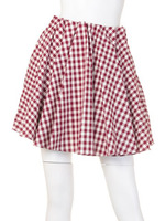 ギンガムチェックフレアスカート/ブルー