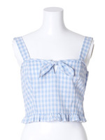 ギンガムビスチェ/BLK