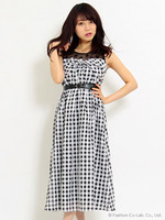 【新色登場】ギンガムマキシワンピース【Summer】/ミックス