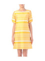 グラデーションボーダーワンピース/イエロー(332)