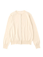 コットンニットカーディガン/ホワイト(002)