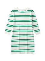 コットンニットボーダーワンピース/グリーン(322)