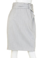 サイドリボンタイトスカート/特殊ホワイト