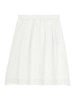 シアーギンガムチェックスカート/ネイビー系(393)