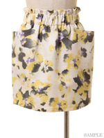 シェーディングフラワーコクーンスカート/PK