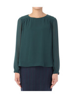 シフォンブラウス/ホワイト(202)