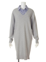 シャツカラーワンピース/NVY