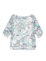 シャドーボタニカルブラウス/ダークグリーン(123)