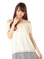 シャドウストライプ2way P/O/Sベージュ