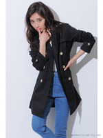 ショートBトレンチコート/BLACK