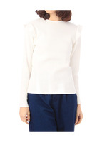 ショルダーフリルカットソー/オフホワイト(003)