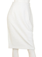 スクエアレースJ／WミディSK/L/BLU