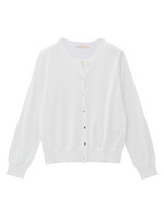 スプリングカラーニットカーディガン/ホワイト(001)