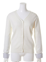 スリーブシャツカーディガン/WHT