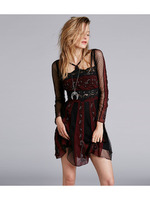 センシュアルレースワンピース/レッド系(119)