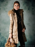 ダウンコート/シャンパンベージュ