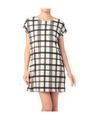 チェック柄ショートワンピース/ホワイト(502)