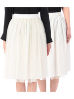 チュールギャザースカート/ネイビー(093)