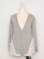 チュールフリルニットガーデ/GRAY