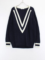 チルデンニットトップス/ネイビー