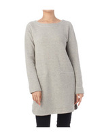 ドット裏毛チュニック/ライトグレー(011)