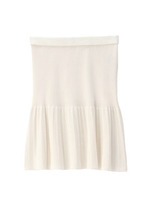 ニットプリーツミニスカート/ライトブルー(091)