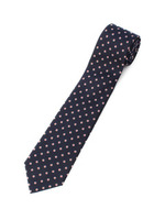 ネイビー×アカシリーズネクタイ/ボルドー(264)