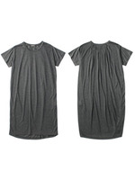 バックギャザージャージワンピース/ネイビー系(093)