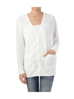 バックシャンジップニットソーカーディガン/ライトグレー(011)