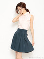バックリボンスカート/ネイビー