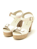 バックルサンダル/ブラック