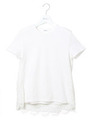 バックレースTシャツ/WHT