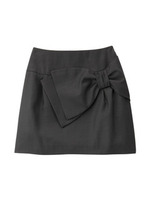 ビッグリボンつきショートスカート/ライトベージュ(051)