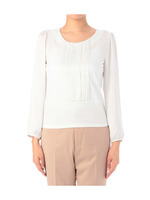 ピンタックカットソー/オフホワイト(003)