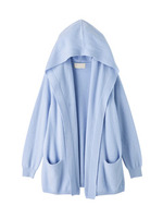 フード付きショールカーディガン/ピンク系(072)