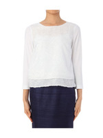 フェザーヤーン切り替えプルオーバー/ベージュ(452)