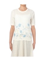 フラワープリントニット/オフホワイト(103)