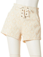 フロントレースアップショートパンツ/NVY