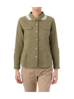 ポイントレースシャツ/ブルー系(093)