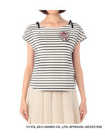 ミニマム×HELLO KITTY 40th オリジナルボーダートップス/ホワイト(302)